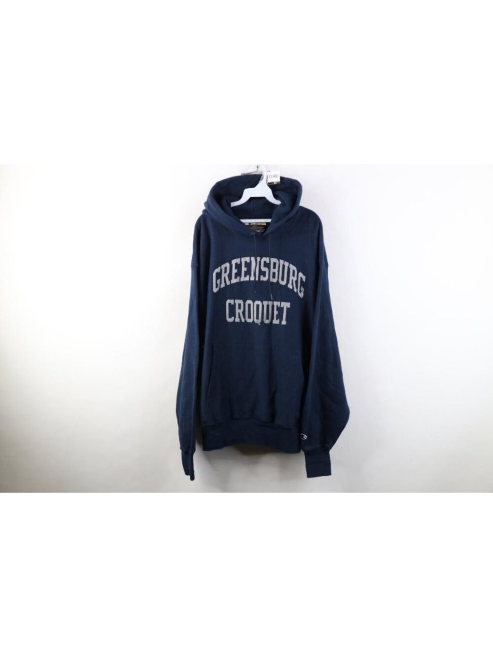 Vtg 90s Champion Reverse Weave Mens Large Greensburg Croquet Hoodie Sweatshirt